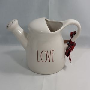 Rae Dunn Ceramic Watering Can LOVE